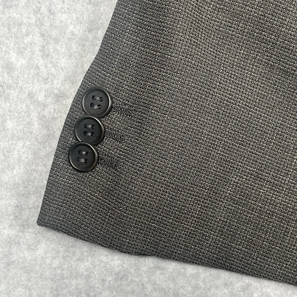 ARMANI Collezioni Blazer Wool Sport Coat Jacket Men 46 Brown 2 Button See Sz Pic
